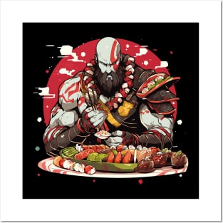 kratos eat Posters and Art